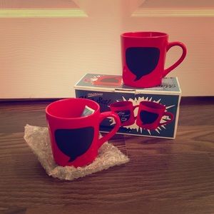 NWOT 14 oz chalkboard mug set gift